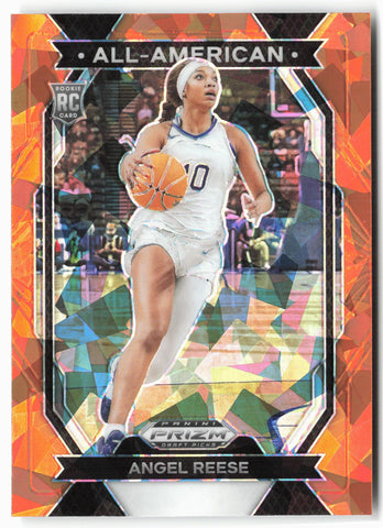 2024 Panini Prizm Draft Picks #6 Angel Reese All-American Prizms Orange Ice