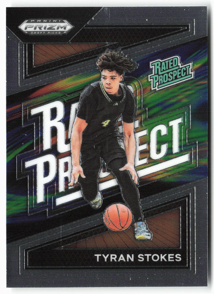 2024 Panini Prizm Draft Picks #8 Tyran Stokes Rated Prospect