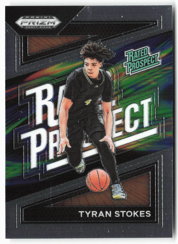 2024 Panini Prizm Draft Picks #8 Tyran Stokes Rated Prospect