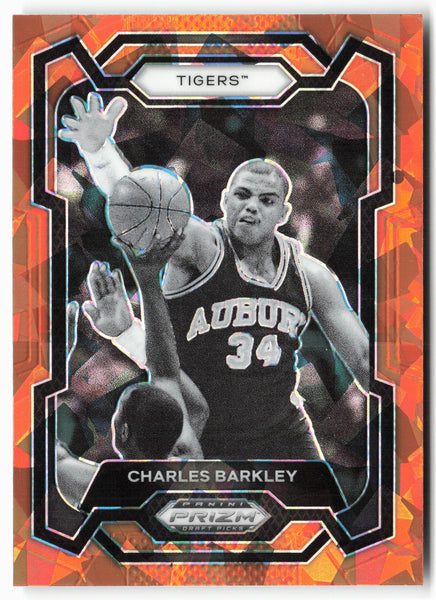 2024 Panini Prizm Draft Picks #39 Charles Barkley Prizms Orange Ice