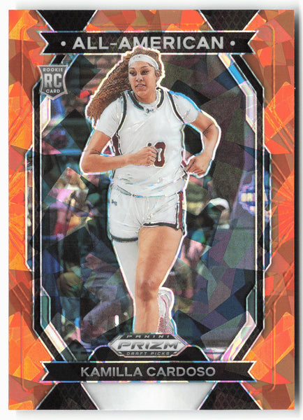 2024 Panini Prizm Draft Picks #3 Kamilla Cardoso All-American Prizms Orange Ice