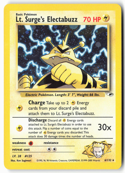 Gym Heroes #006/132 Lt. Surge's Electabuzz (6)