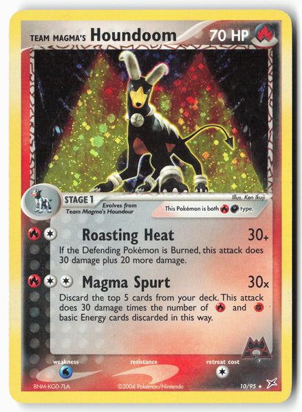 Team Magma vs Team Aqua #10/95 Team Magma's Houndoom