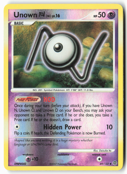 Secret Wonders #69/132 Unown [N] Reverse Holo