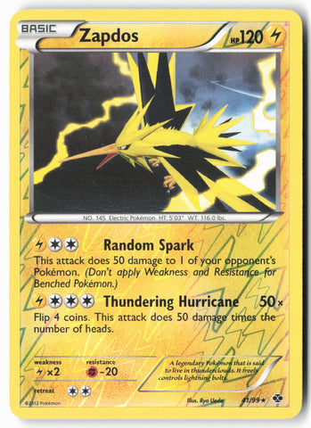 Next Destinies #41/99 Zapdos Reverse Holo