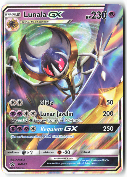 SM Promos #SM103 Lunala GX Holo