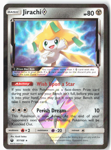
SM - Celestial Storm #97/168 Jirachi Prism Star