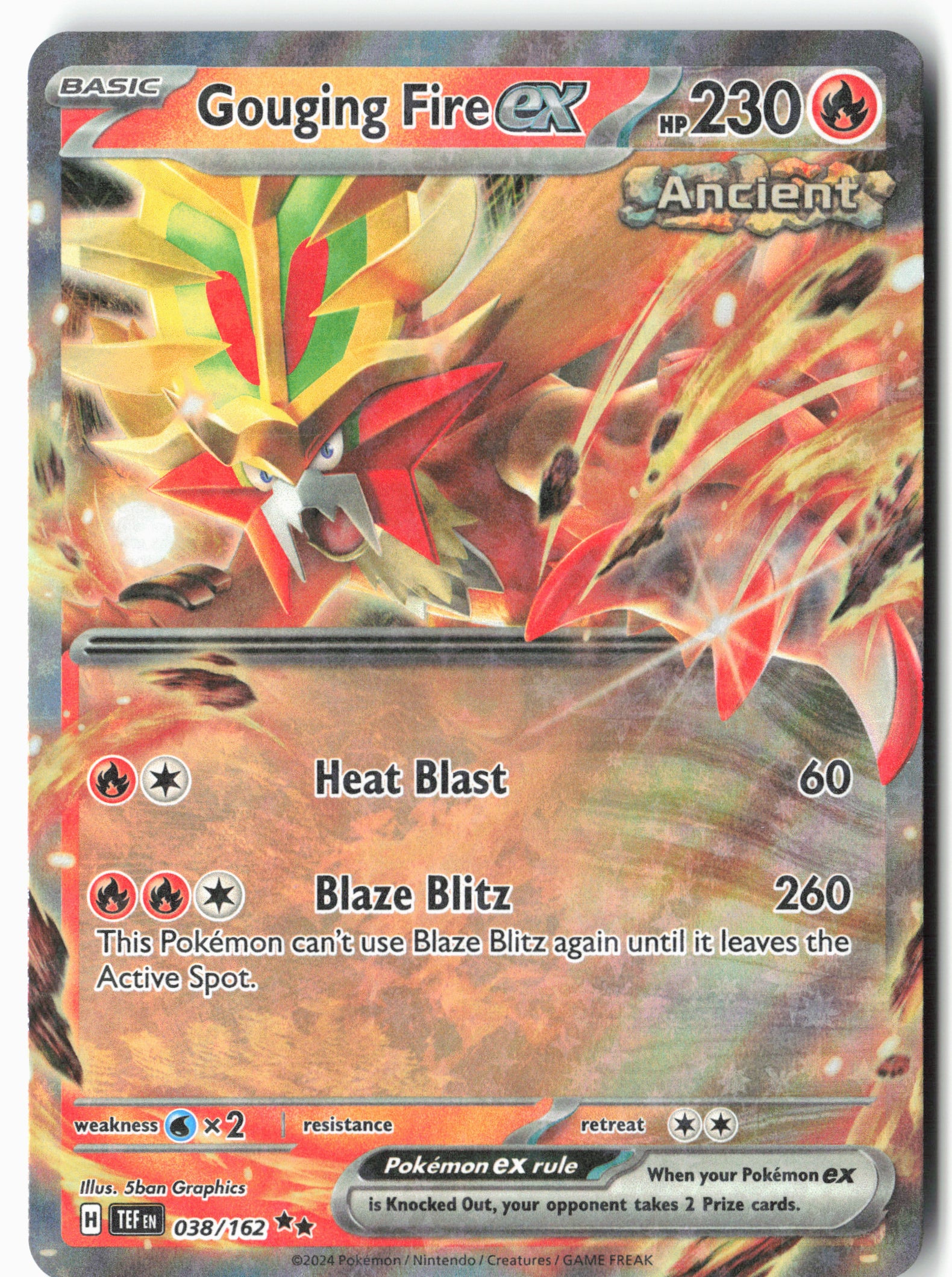 SV05: Temporal Forces #038/162 Gouging Fire ex Holo