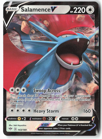 
SWSH03: Darkness Ablaze #143/189 Salamence V