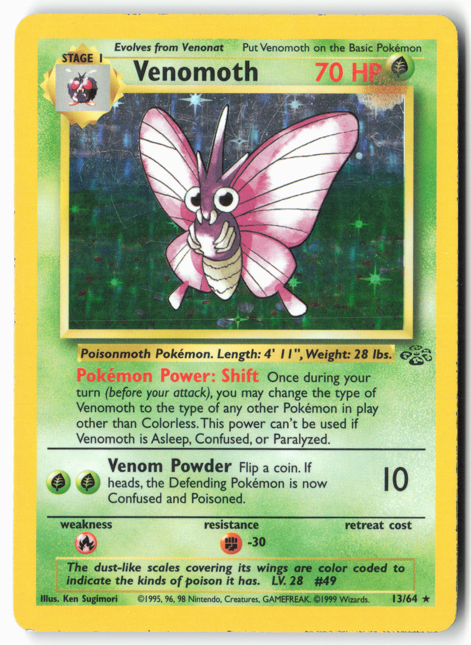 Jungle #13/64 Venomoth (13) Holo