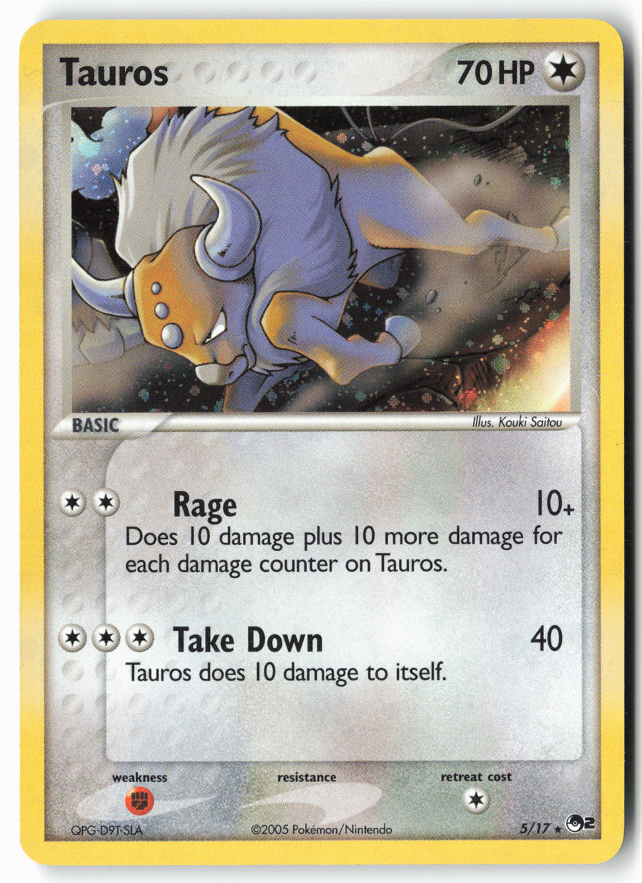 POP Series 2 #005/017 Tauros Holo