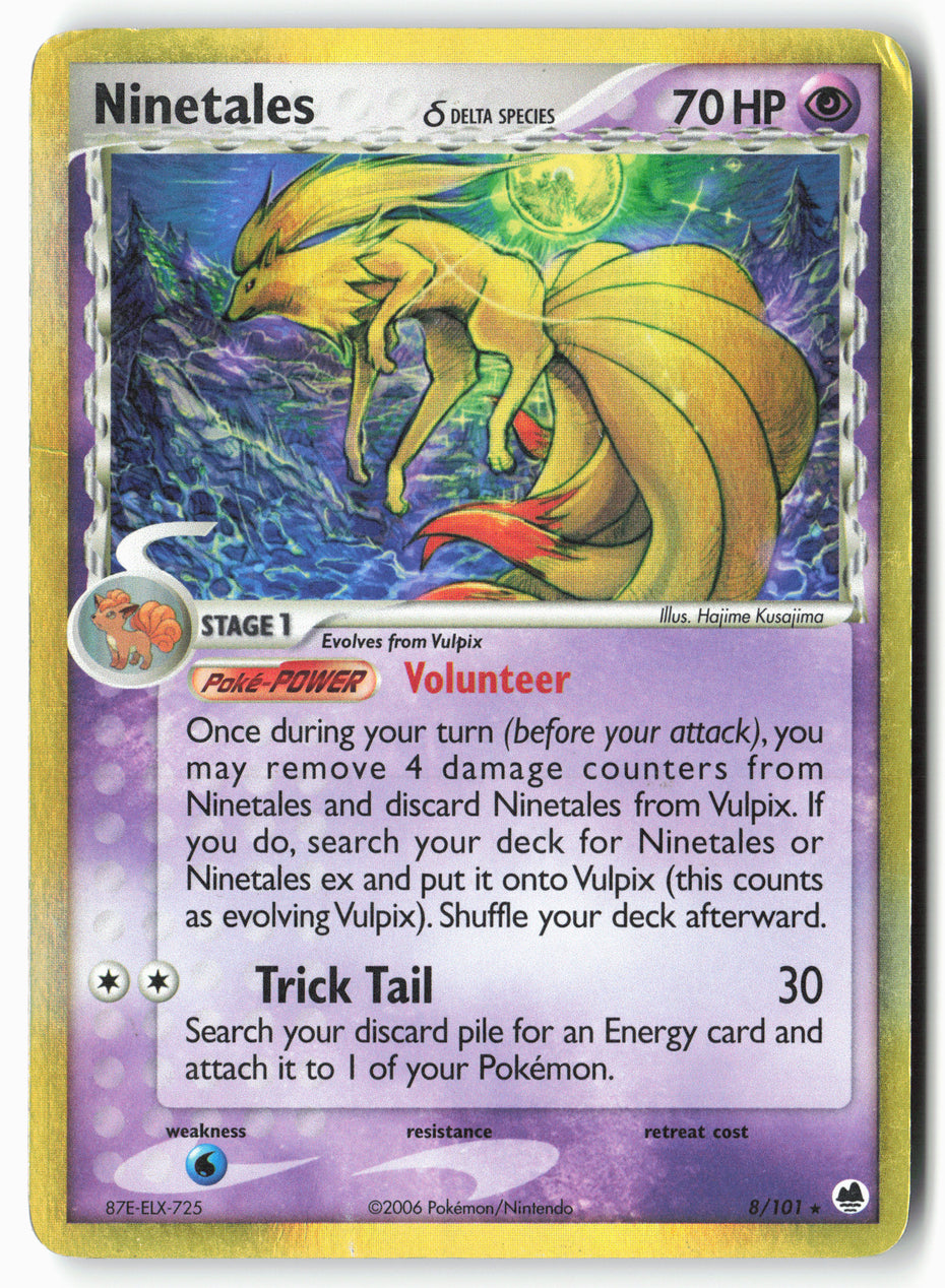 Dragon Frontiers #8/101 Ninetales (Delta Species)