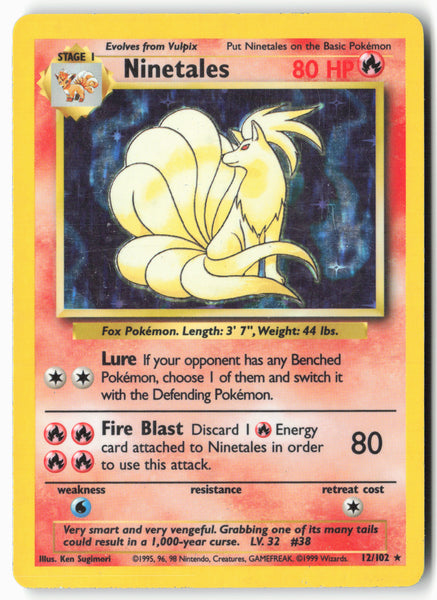 Base Set #012/102 Ninetales Holo