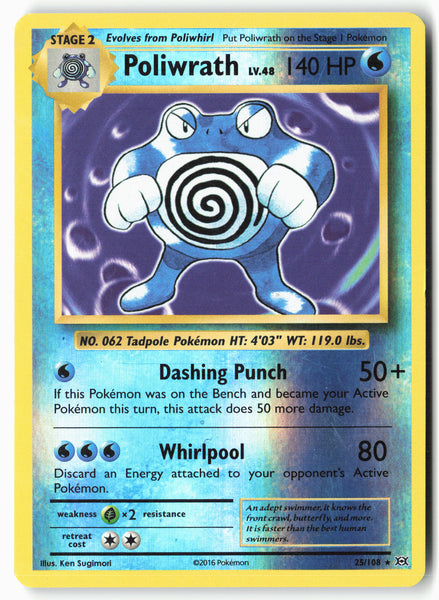 XY - Evolutions #25/108 Poliwrath Reverse Holo