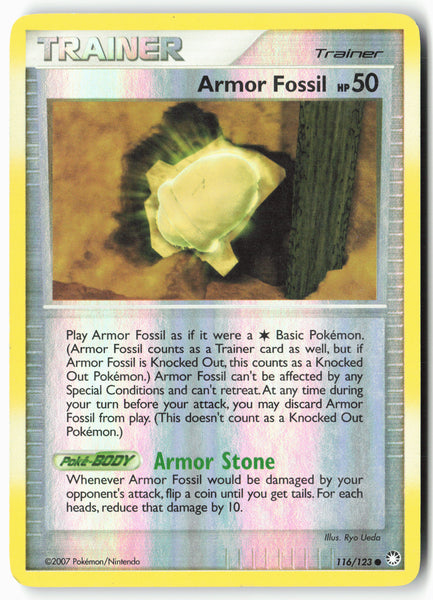 Mysterious Treasures #116/123 Armor Fossil Reverse Holo