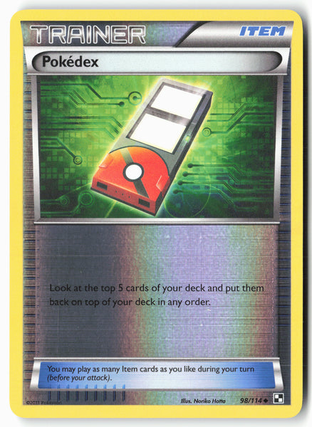 Black and White #98/114 Pokedex Reverse Holo