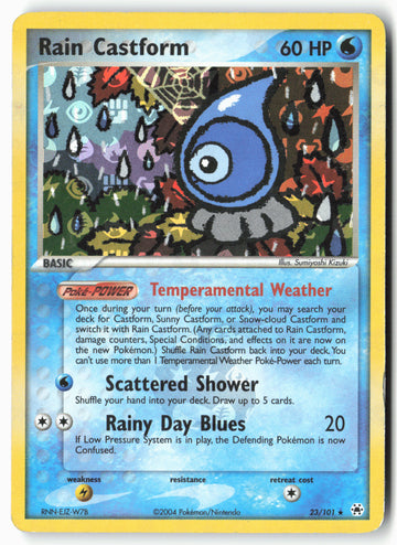 
Hidden Legends #23/101 Rain Castform Holo with Raindrop
