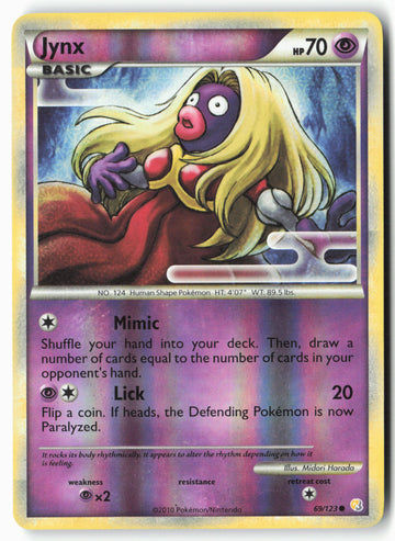 
HeartGold SoulSilver #69/123 Jynx Reverse Holo
