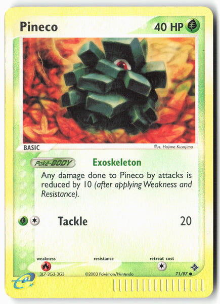 Dragon #71/97 Pineco Reverse Holo