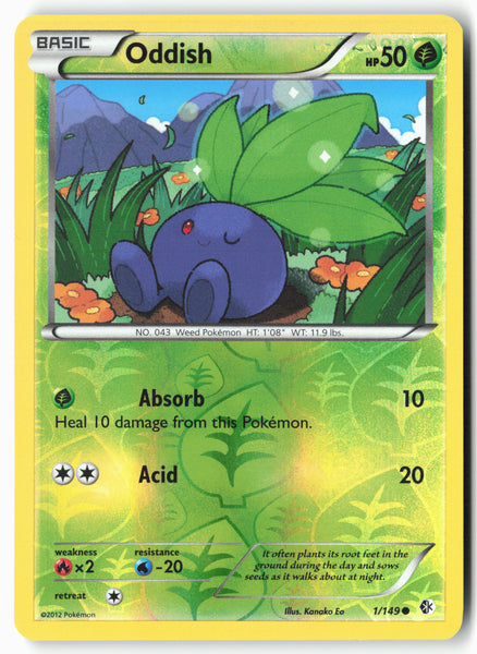 Boundaries Crossed #1/149 Oddish Reverse Holo