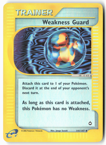 Aquapolis #141/147 Weakness Guard - Reverse Holo