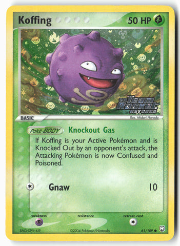 Team Rocket Returns #61/109 Koffing Holo Stamped