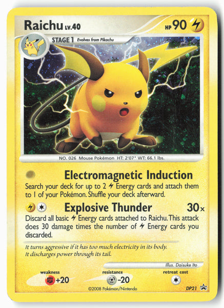 Diamond and Pearl Promos #DP21 Raichu Holo