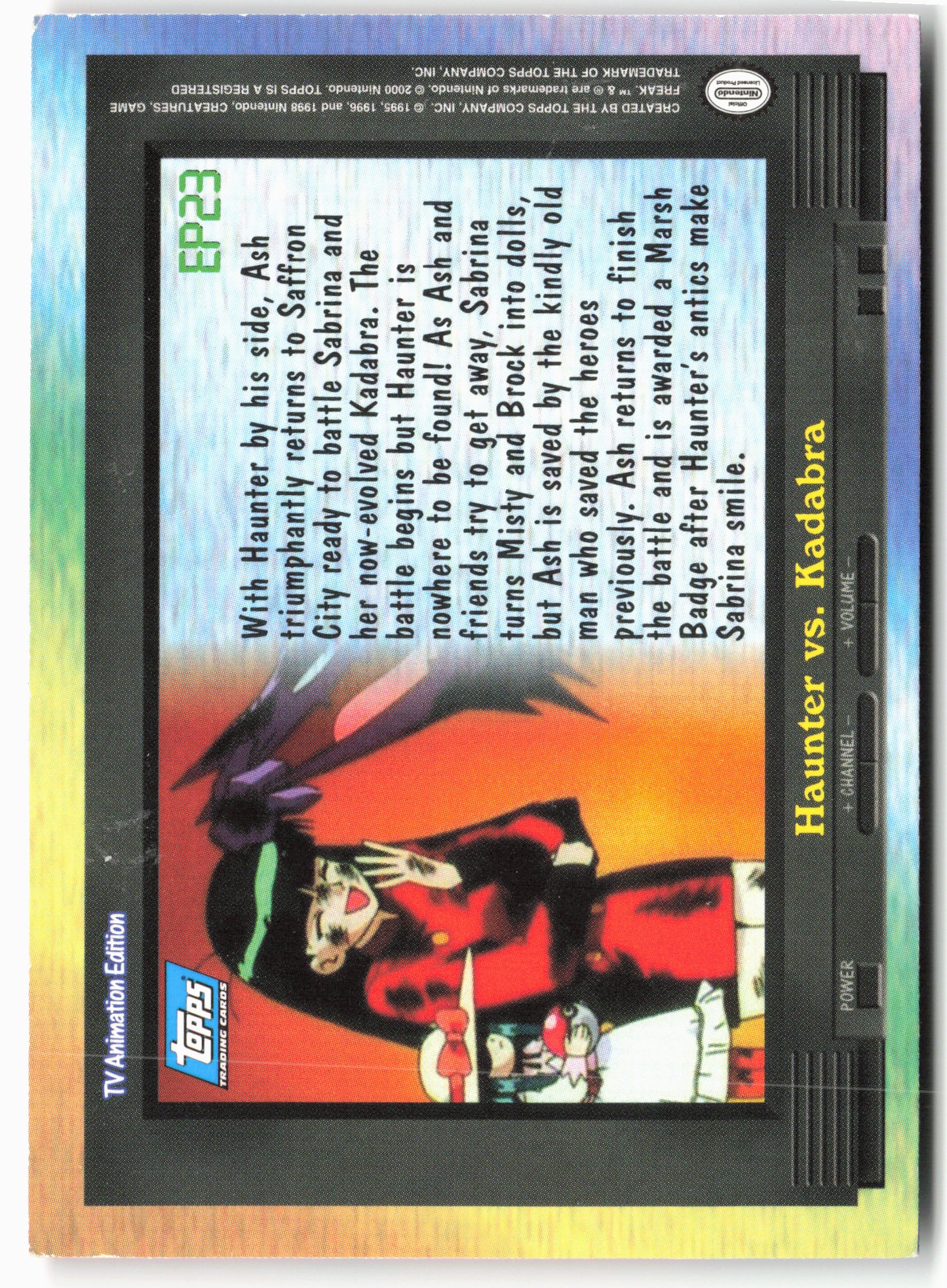 Topps EP23 Haunter vs. Kadabra Pokémon - Non-Holo - clyet