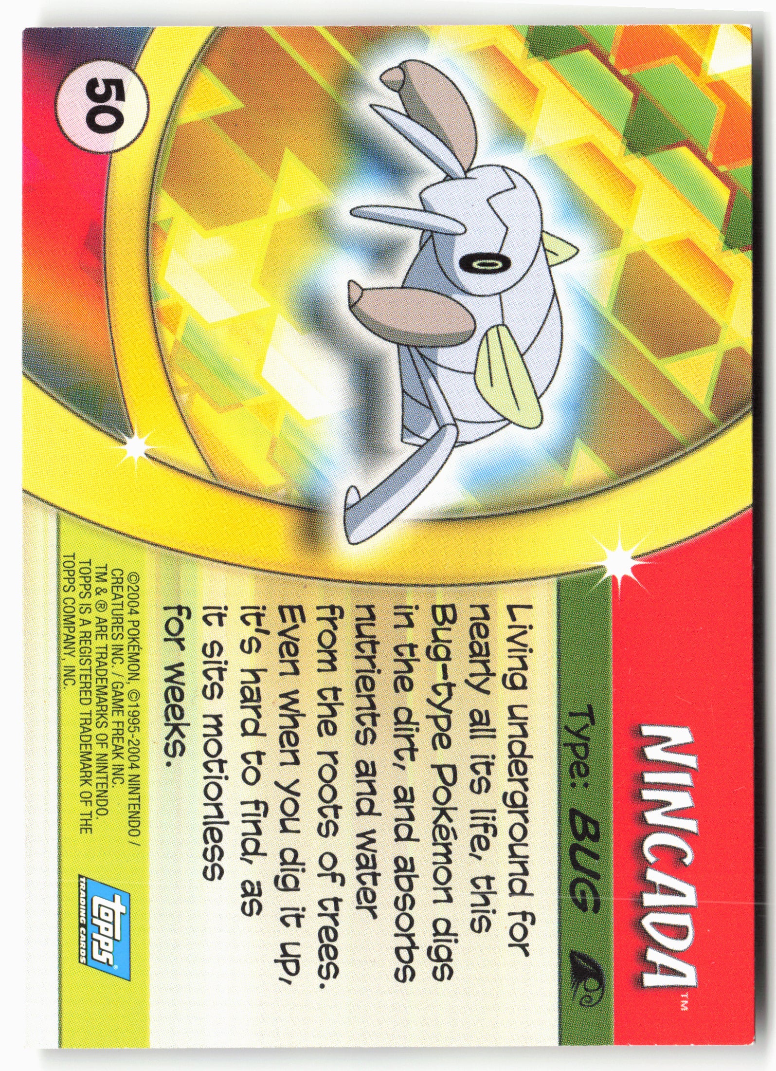 Advanced Challenge #50 Nincada Pokémon - Non-Holo - clylw