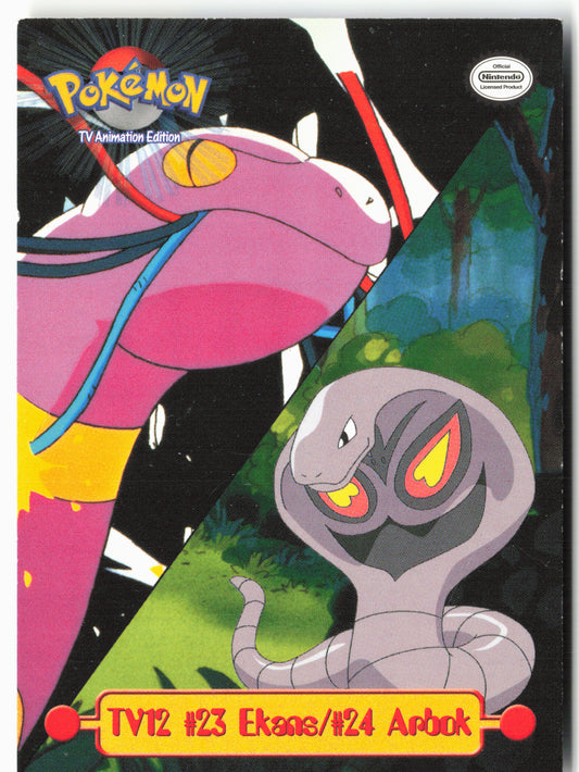 TV Animation Edition TV12 #23 Ekans/#24 Arbok Pokémon - Non-Holo - clymv