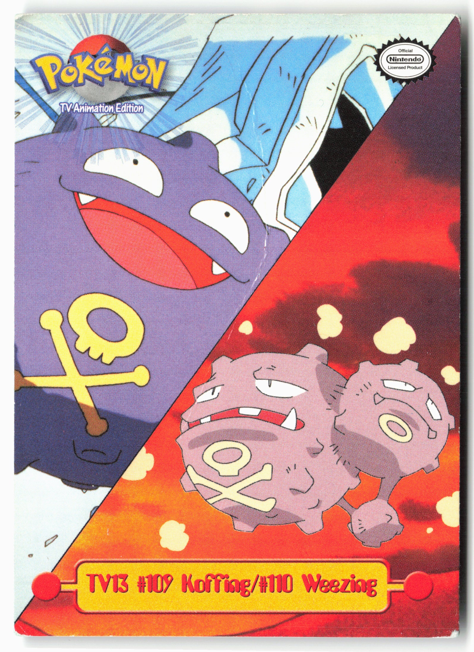 TV Animation Edition TV13 #109 Koffing/#110 Weezing Pokémon - Non-Holo - DMG