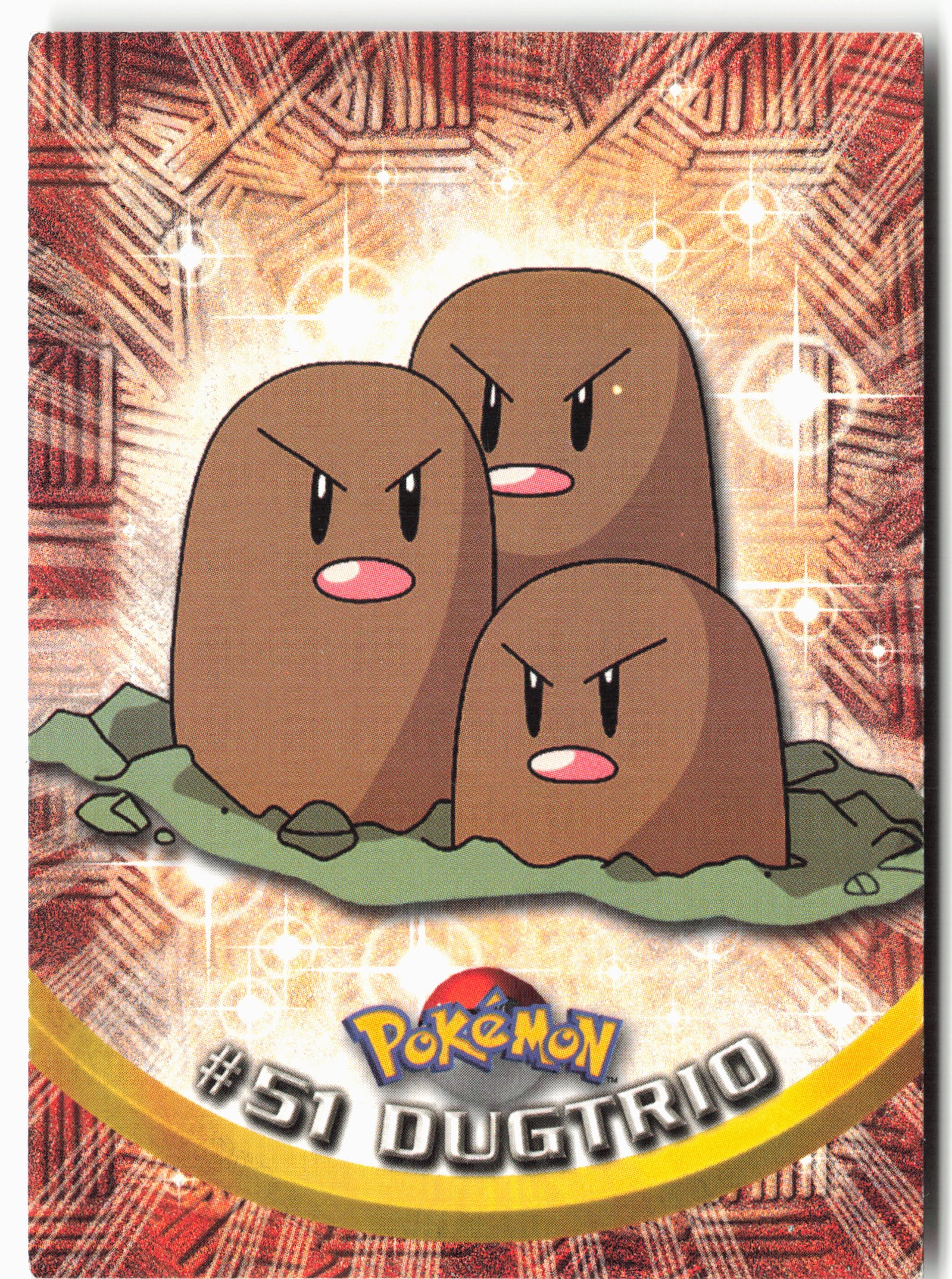 Topps ##51 Dugtrio Pokémon - Non-Holo - clynh
