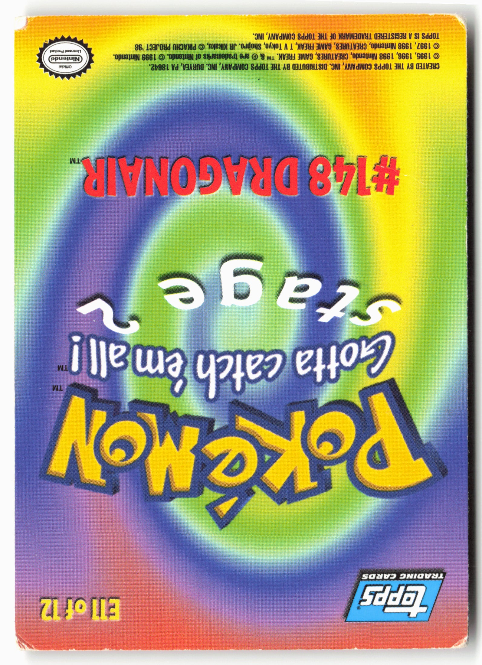 Stage 2 #11 of 12 #148 Dragonair Pokémon - Non-Holo - clynl