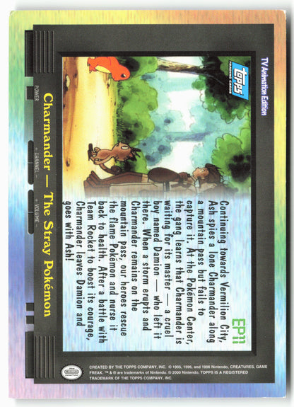 Topps EP11 Charmander - The Stray Pokémon Pokémon - Non-Holo - clyor