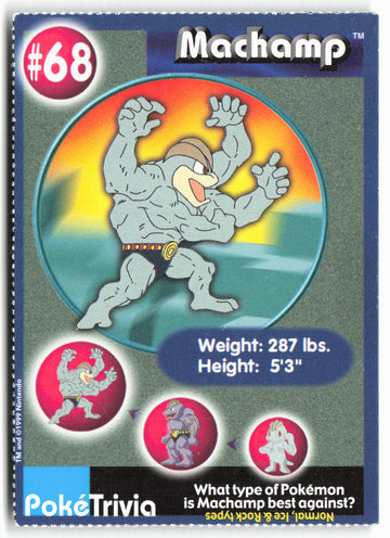 MewTwo Strikes Back #68 Machamp Burger King Pokémon - Non-Holo - clyp9