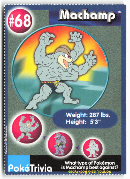 MewTwo Strikes Back #68 Machamp Burger King Pokémon - Non-Holo - clyp9
