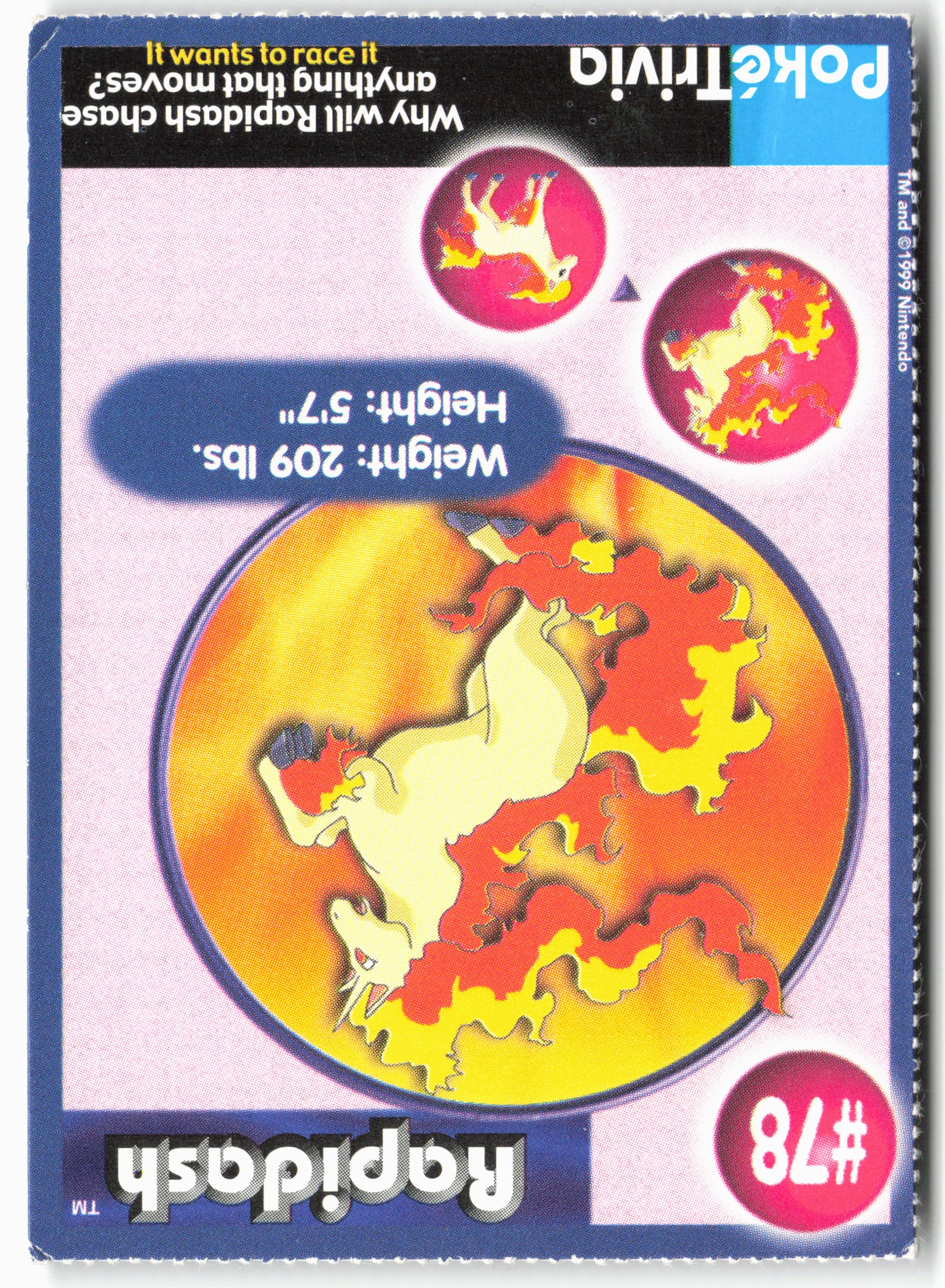 MewTwo Strikes Back #78 Rapidash Burger King - clype