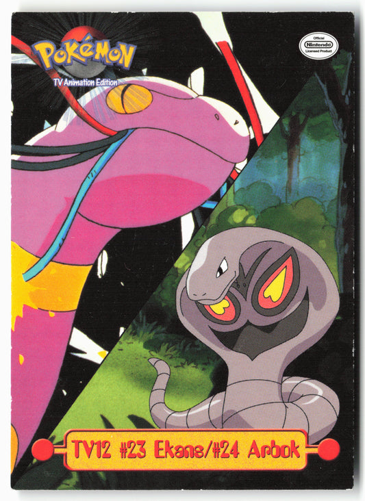 TV Animation Edition TV12 #23 Ekans/#24 Arbok Pokémon - Non-Holo - 13686