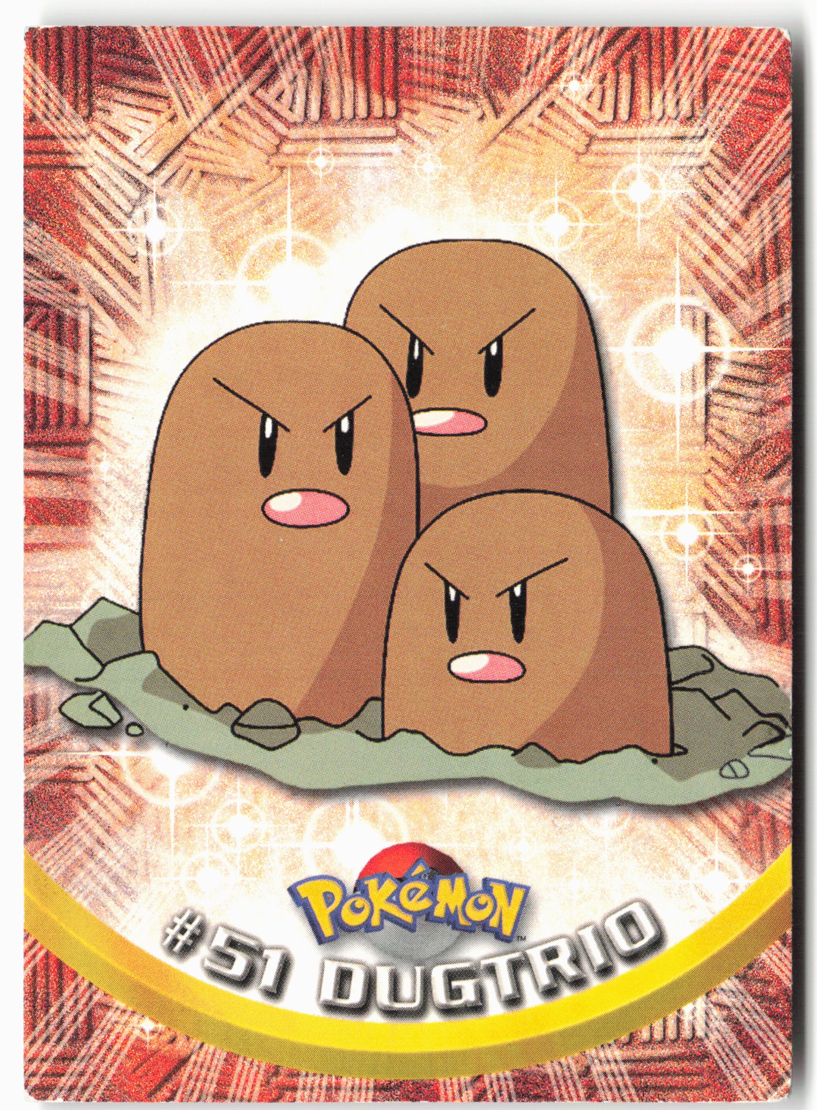 Topps #51 Dugtrio Pokémon - Non-Holo -