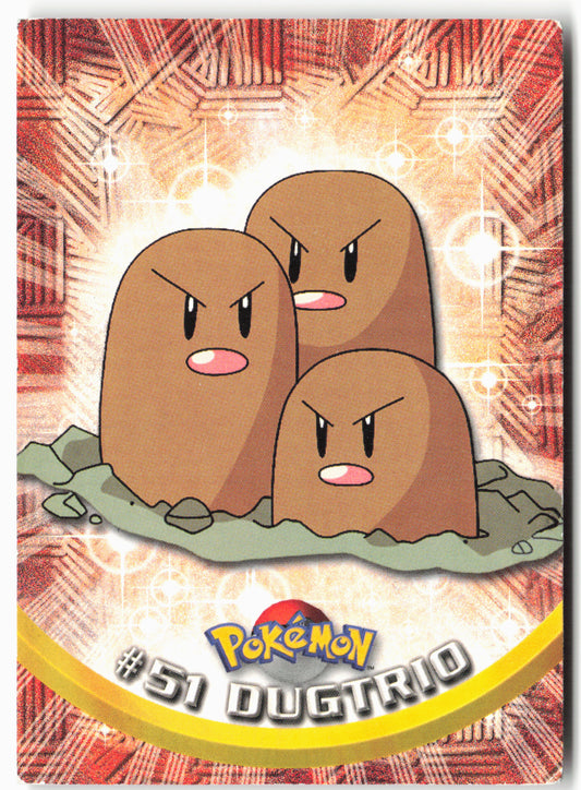 Topps #51 Dugtrio Pokémon - Non-Holo -