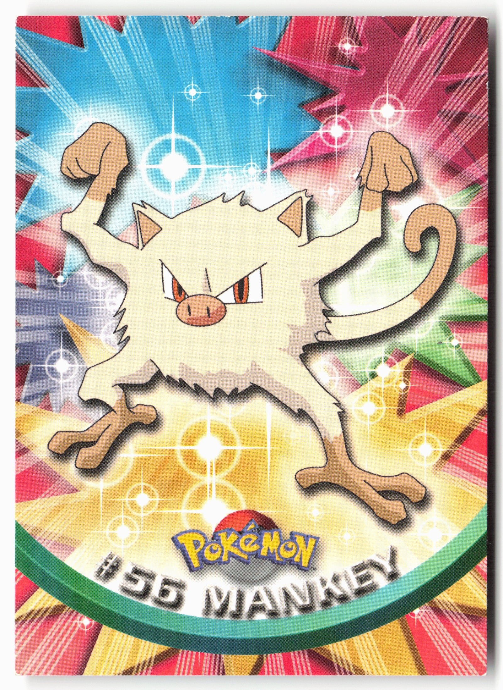 Topps #56 Mankey Pokémon - Non-Holo - 13697