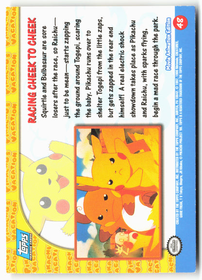 Pikachu's Vacation #48 Racing Cheek To Cheek Pokémon - Non-Holo - 13699