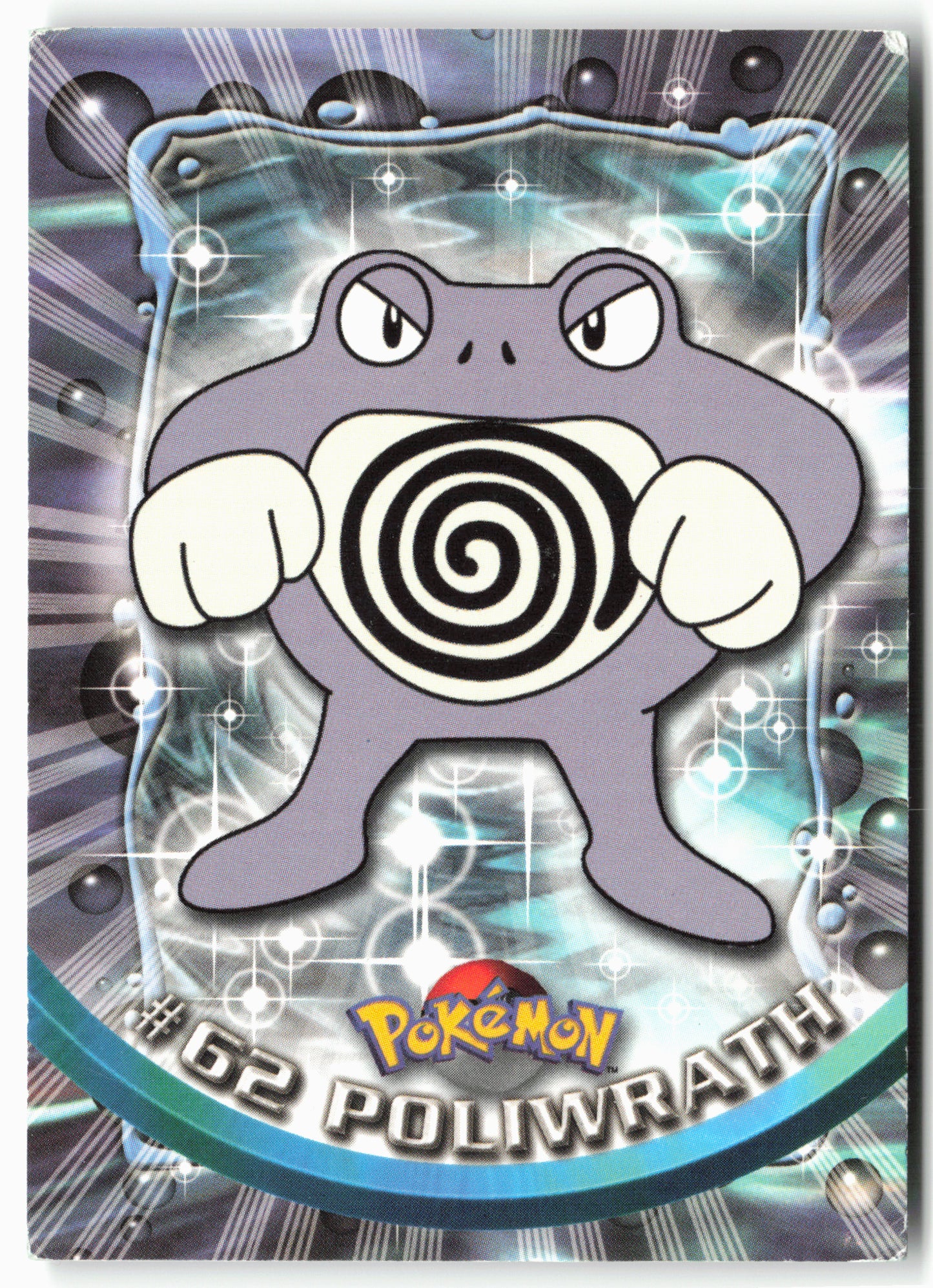 Topps #62 Poliwrath Pokémon - Non-Holo - 13704