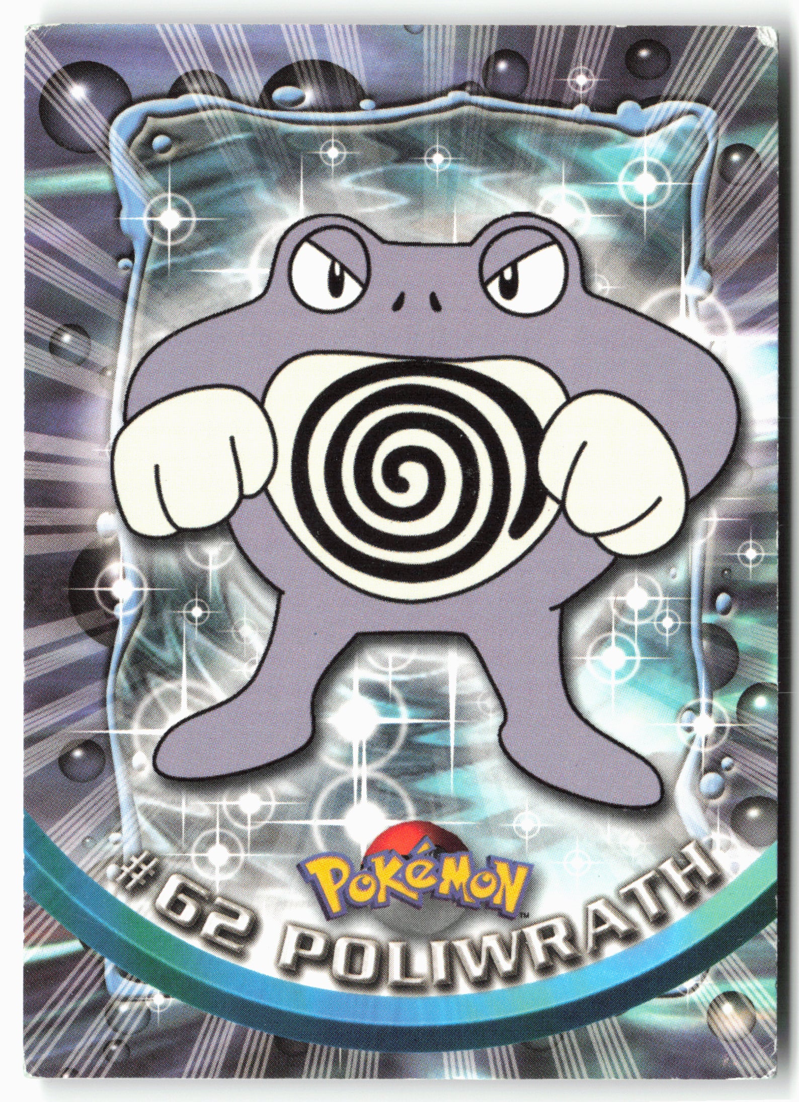 Topps #62 Poliwrath Pokémon - Non-Holo - 13704
