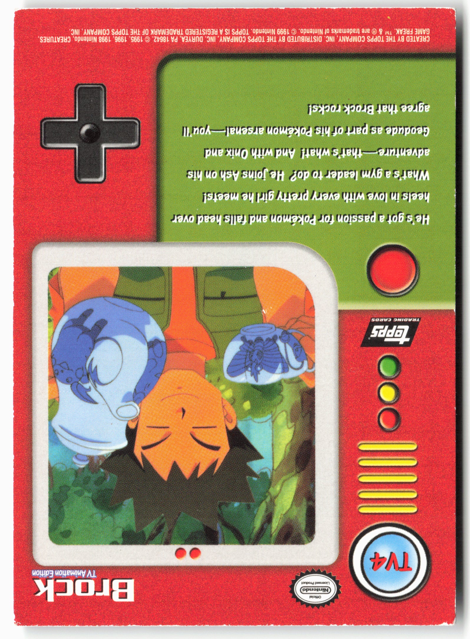 Topps TV4 Brock Pokémon - Holo - 13731