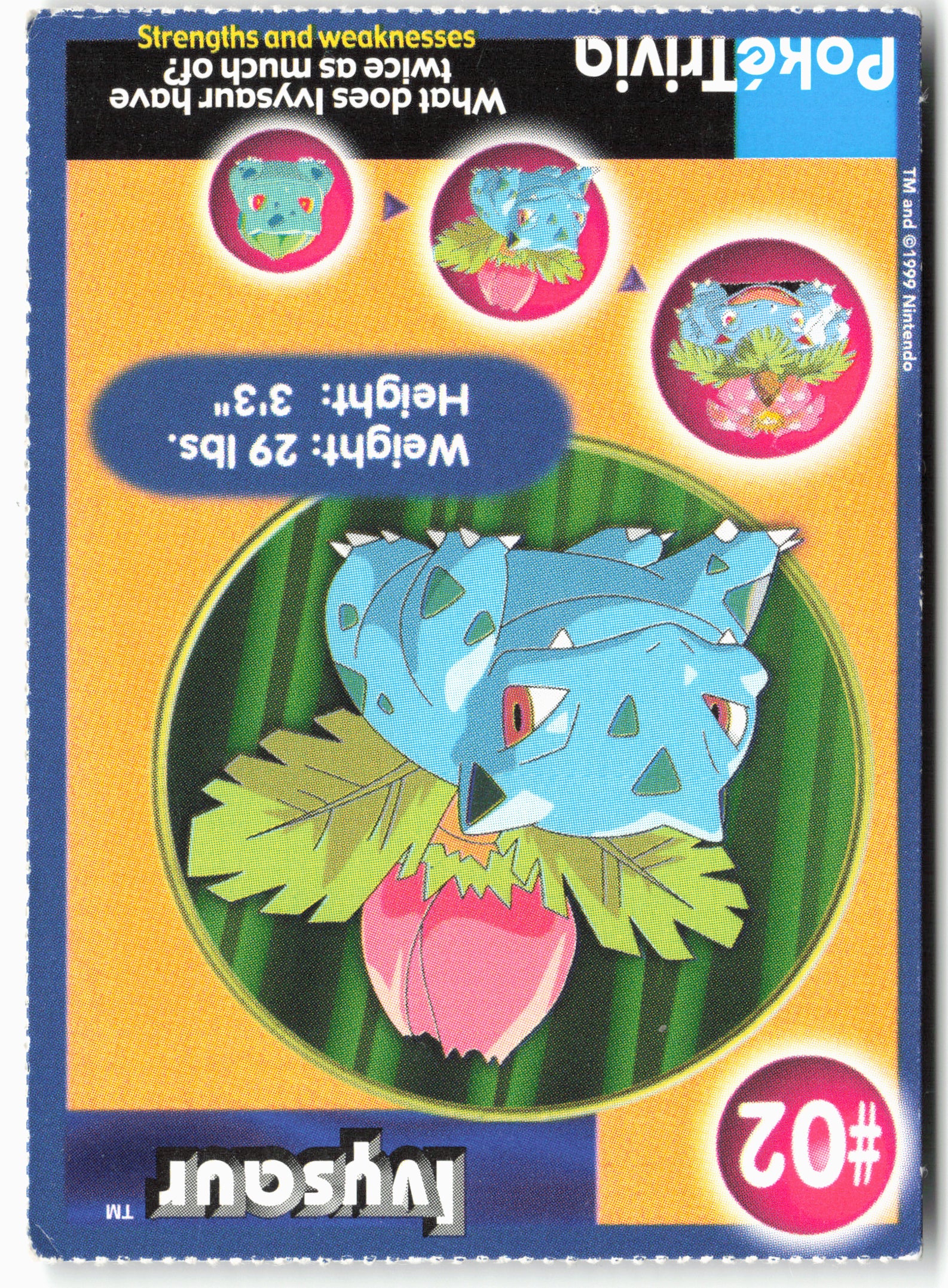 MewTwo Strikes Back #02 Ivysaur Pokémon - Non-Holo - Burger King - 13737