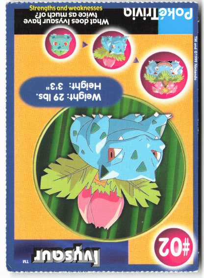 MewTwo Strikes Back #02 Ivysaur Pokémon - Non-Holo - Burger King - 13737