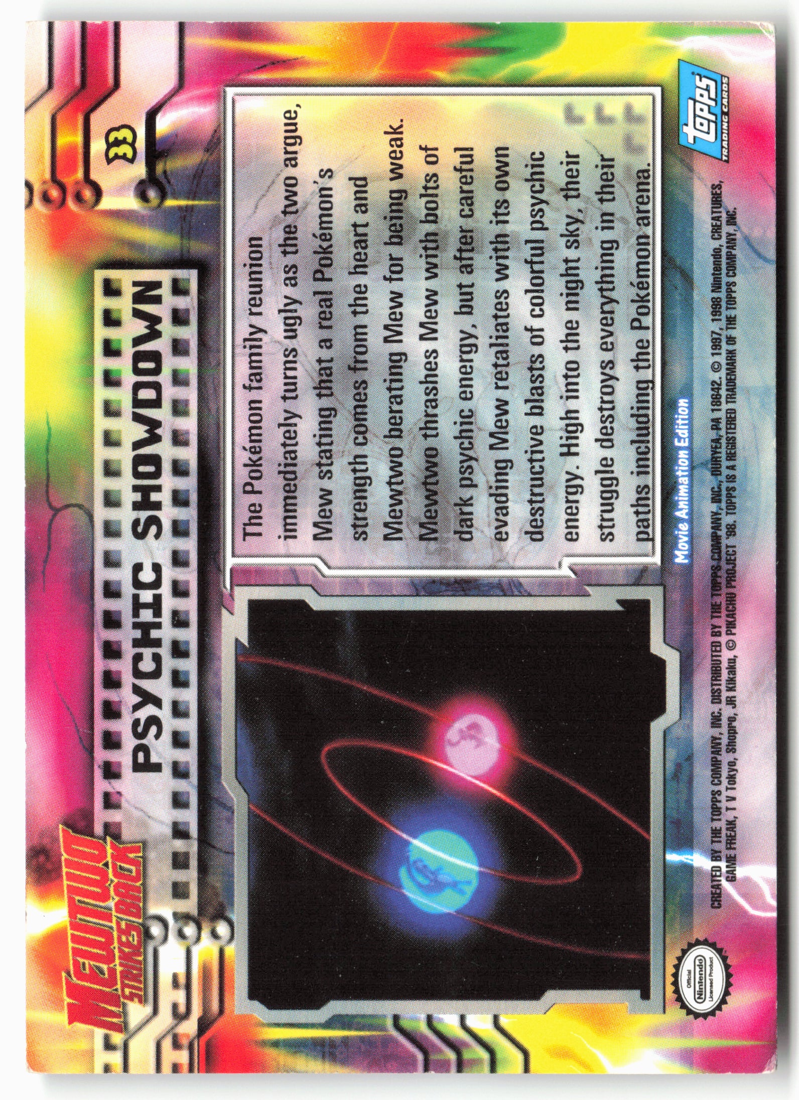 MewTwo Strikes Back #33 Psychic Showdown Pokémon - Non-Holo - 13740