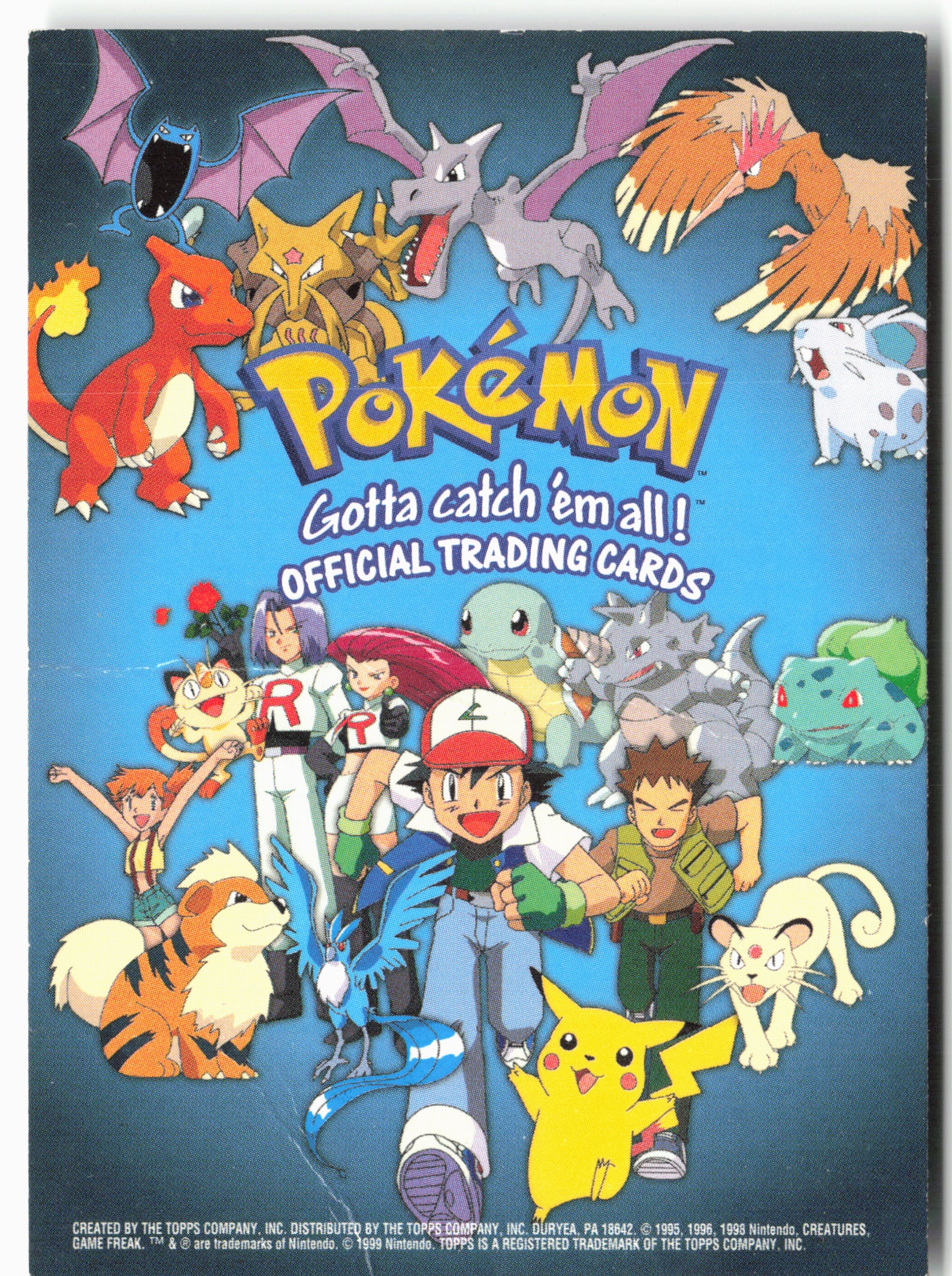 topps trading cards pokemon Topps CHECKLIST - NON-HOLO - SERIES 1 Pokémon