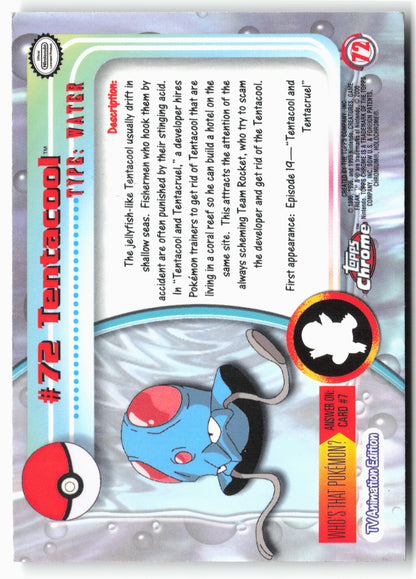 Topps Chrome #72 Tentacool Pokémon - Holo - 13751
